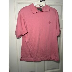 1990s Vintage Outback red Pink and blue collared polos lot of two.  Shoulder pad